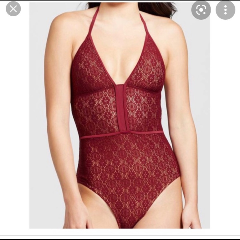 Mossimo bathing suit in burgundy